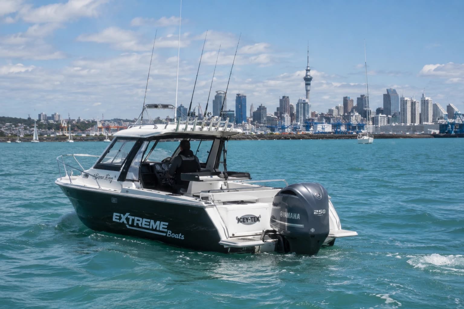 Boat on Auckland water — boat finance Auckland New Zealand