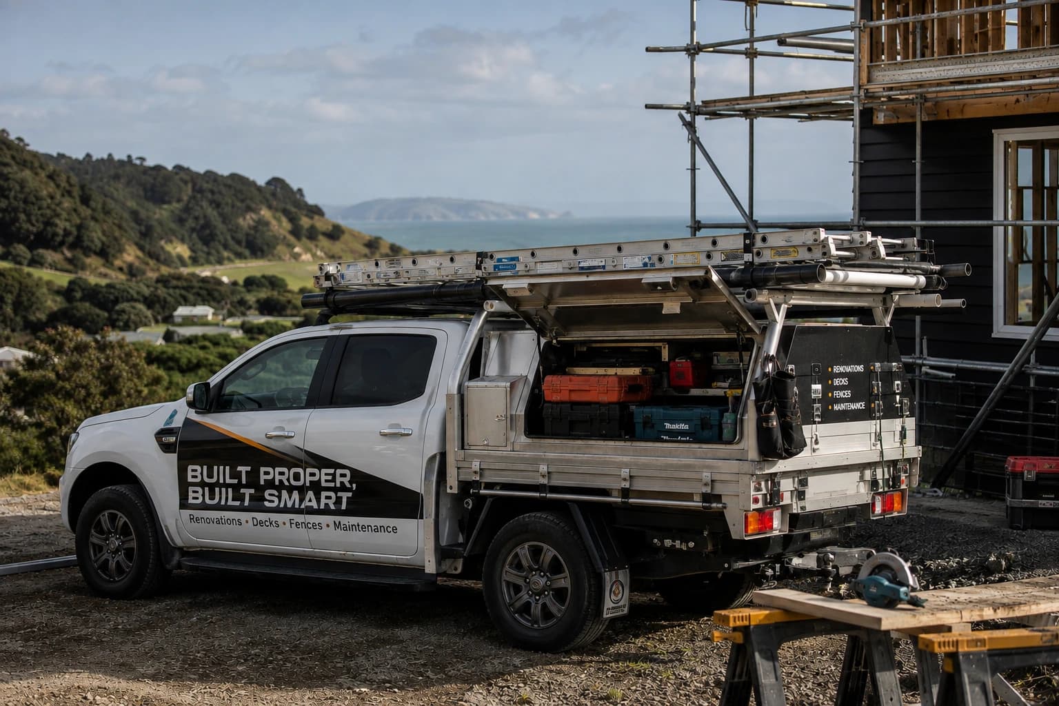 Work ute on a New Zealand road — business vehicle finance New Zealand