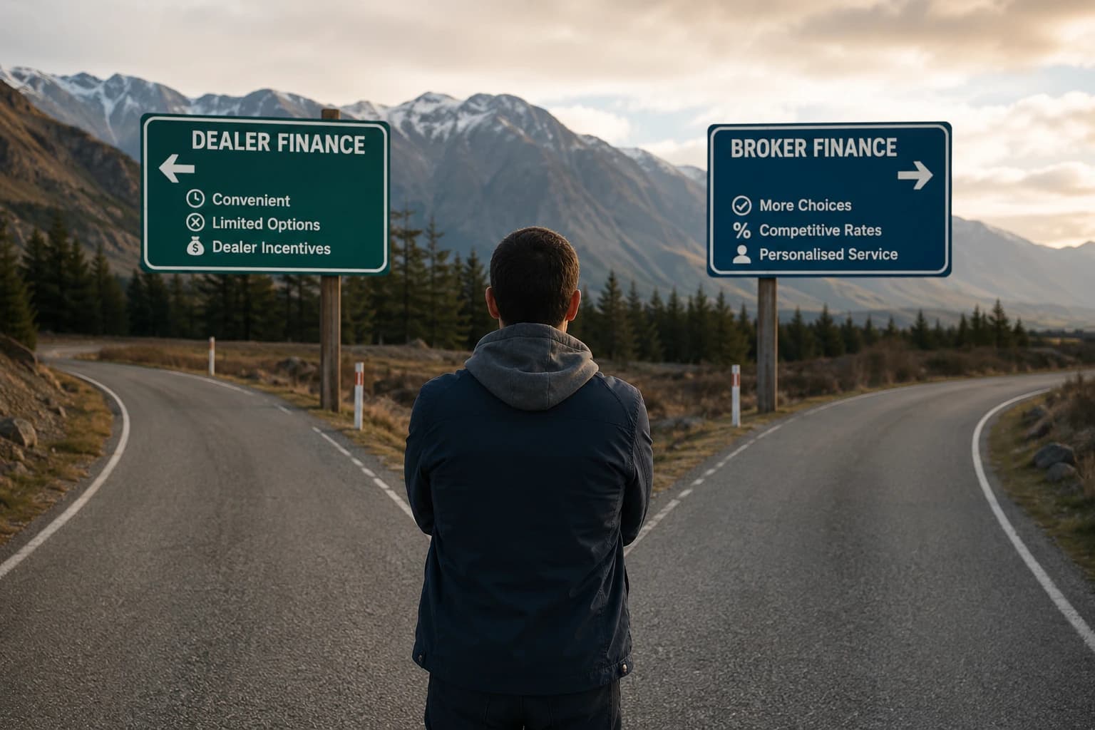 Crossroads — dealer finance vs broker in New Zealand