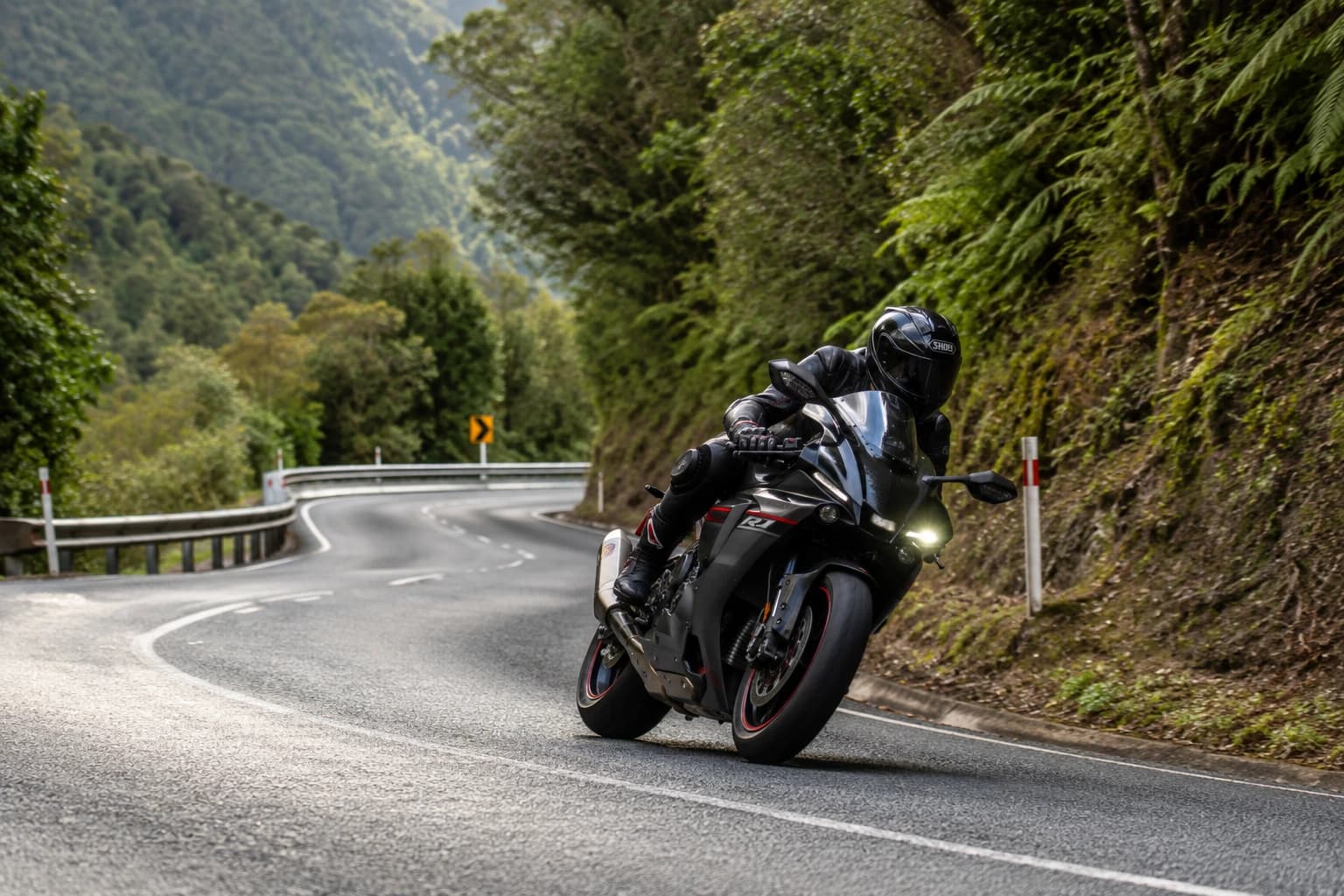 Motorbike on an Auckland road — motorbike finance Auckland New Zealand